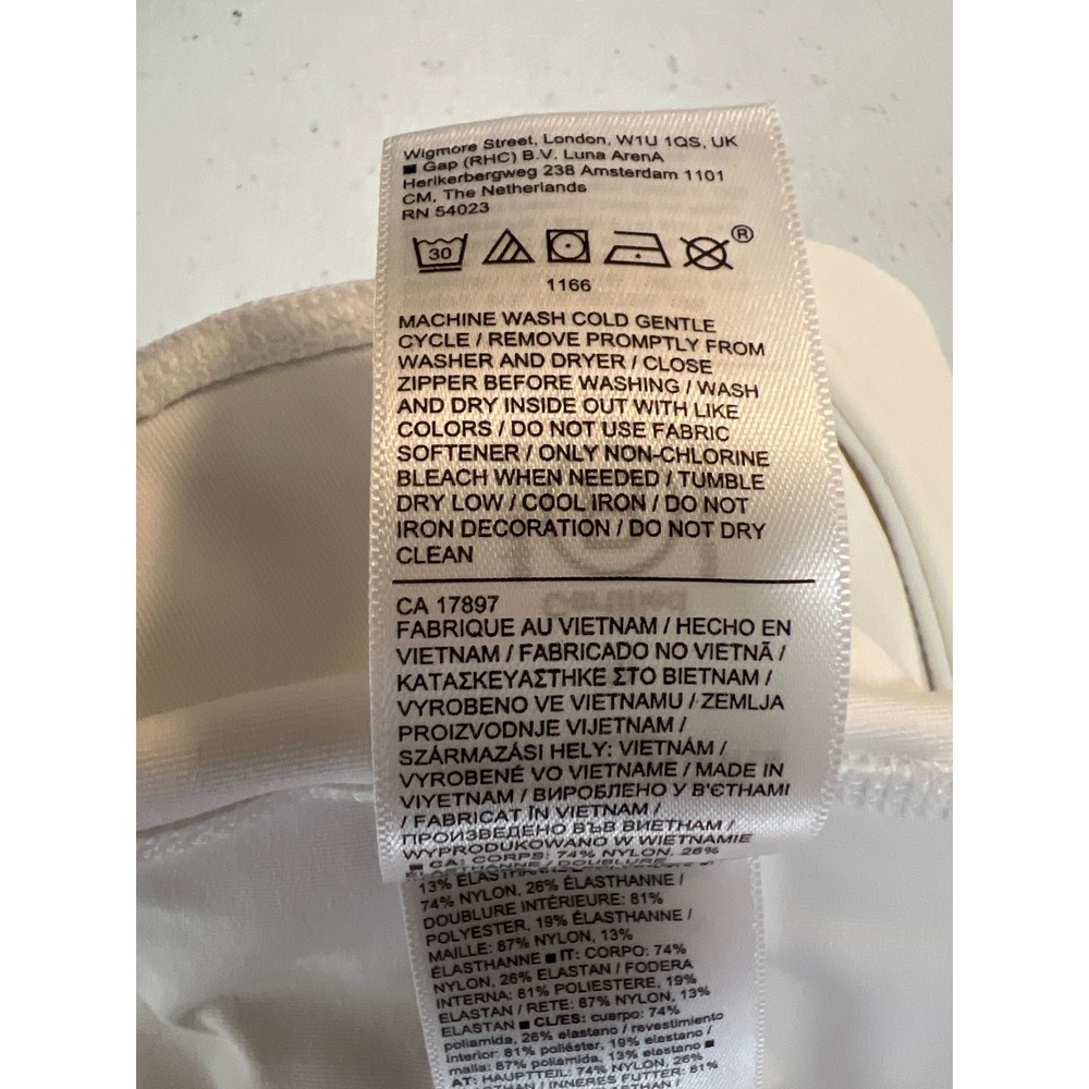 Athleta Fairway Golf Skort Women Size M White 16" Built-in Shorts Zipper Pockets - Picture 4 of 11